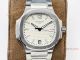 PFF Factory Patek Philippe Nautilus Silver White 9015 Watch Women Size (2)_th.jpg